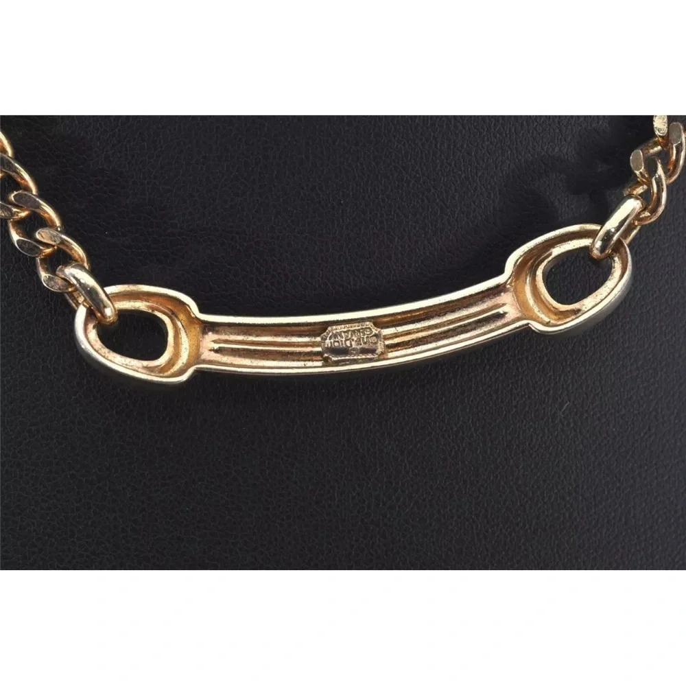 Christian Dior Rhinestone GT Chain Necklace missing stones (Bracelet sold sep) - Picture 4 of 14